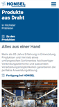 Mobile Screenshot of honsel.de